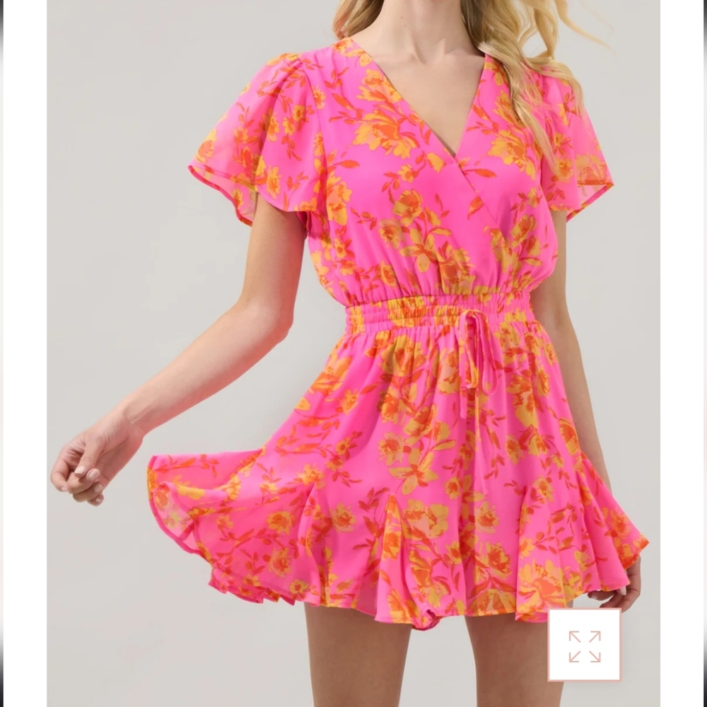 Sugar Lips‎ Hot Rod Babygirl Drawstring Romper Small
